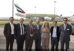 25 mai 2012 Visite des chaînes d'assemblage Airbus lors de la Visite de Jacques MEZARD, Président du RDSE