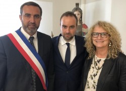 Visite du Ministre Sébastien Lecornu à Saubens
